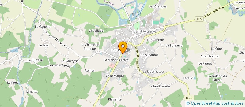 localisation de l'entreprise MADAME SUSAN TURLAND  SAINT AULAYE-PUYMANGOU