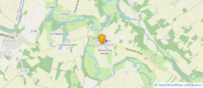 localisation de l'entreprise MADAME SUSAN WRIGHT à SAINT-CIERS-SUR-BONNIEURE