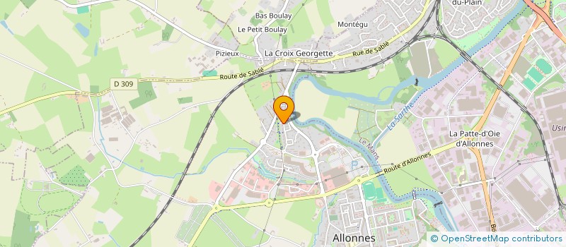 localisation de l'entreprise MADAME SUSANA NEVES PEIXOTO  ALLONNES