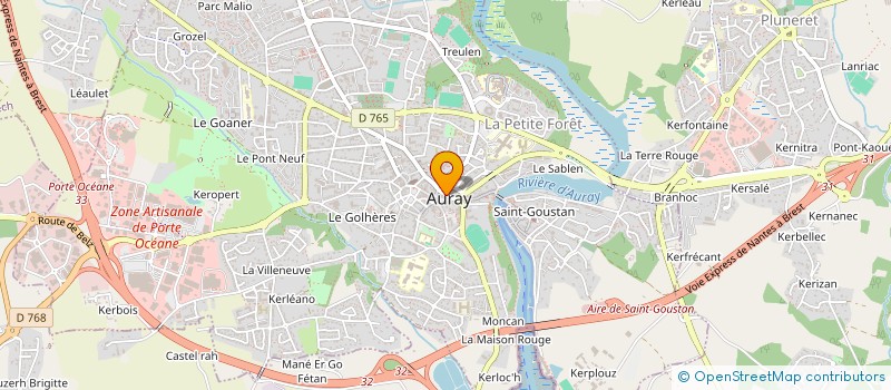 localisation de l'entreprise MADAME SUSANA TEIXEIRA CORREIA à AURAY
