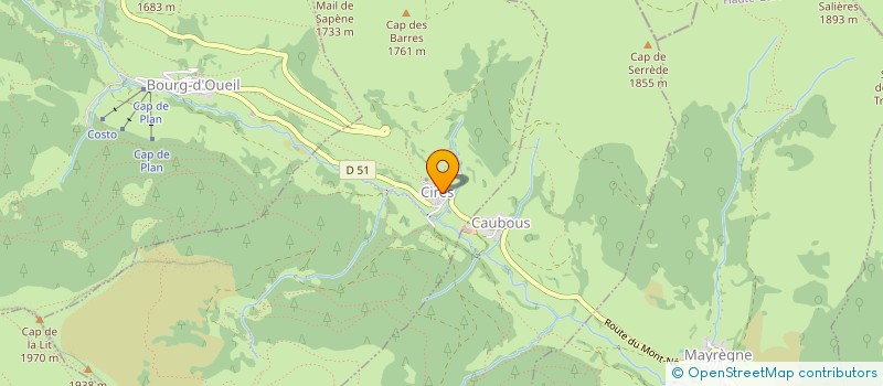 localisation de l'entreprise MADAME SUSANNA STRADA  SAINT PAUL D'OUEIL