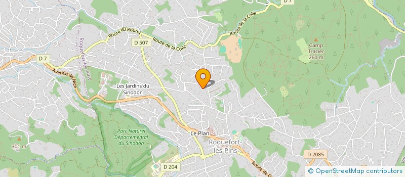 localisation de l'entreprise MADAME SUSANNAH HUTCHON  ROQUEFORT-LES-PINS