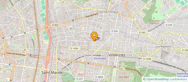 localisation de l'entreprise MADAME SUSANNE GLANDER à VINCENNES