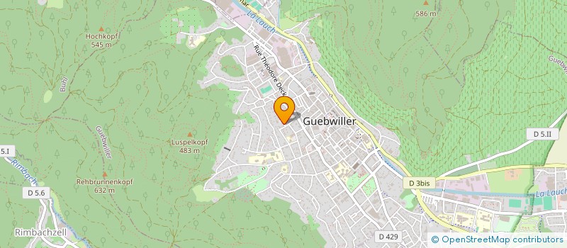 localisation de l'entreprise MADAME SUSANNE JANSSEN  GUEBWILLER