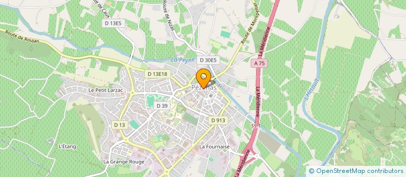 localisation de l'entreprise MADAME SUSANNE LINZER  PEZENAS