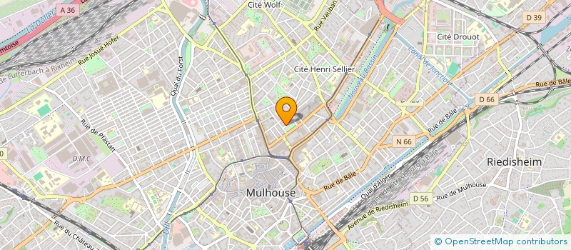 localisation de l'entreprise MADAME SUSANNE RODENHAUSEN  MULHOUSE