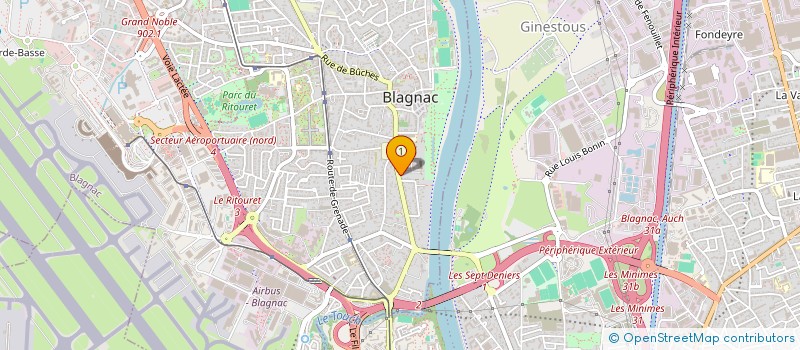 localisation de l'entreprise MADAME SUSANNE WALTER  BLAGNAC