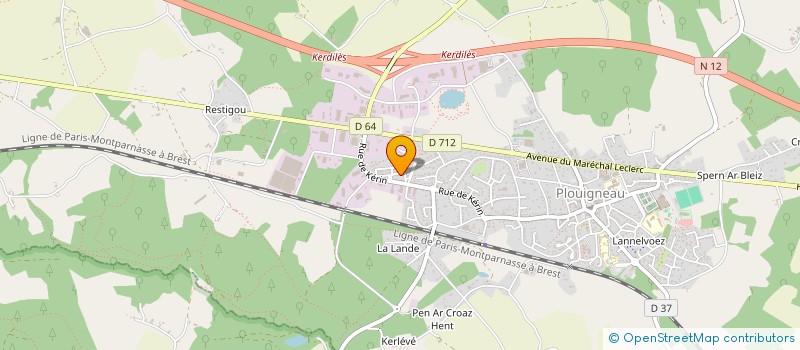 localisation de l'entreprise MADAME SUZAN ERIK à PLOUGONVEN