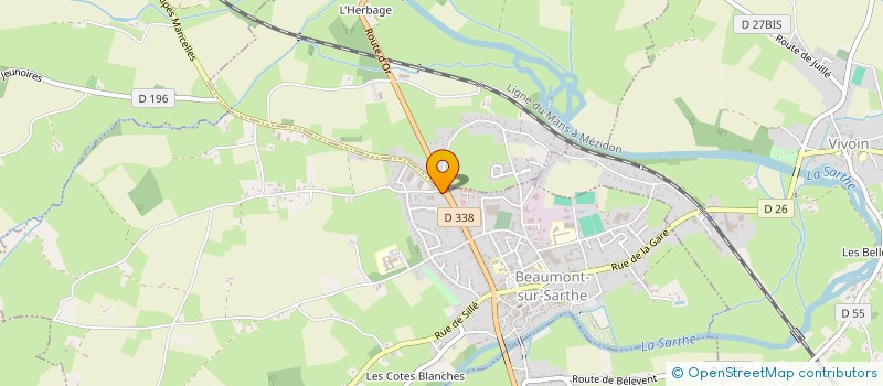 localisation de l'entreprise MADAME SUZANE JOUANNEAUX  BEAUMONT-SUR-SARTHE