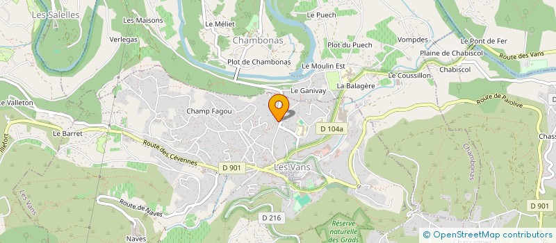 localisation de l'entreprise MADAME SUZANNE ANDELKOVIC  LES VANS