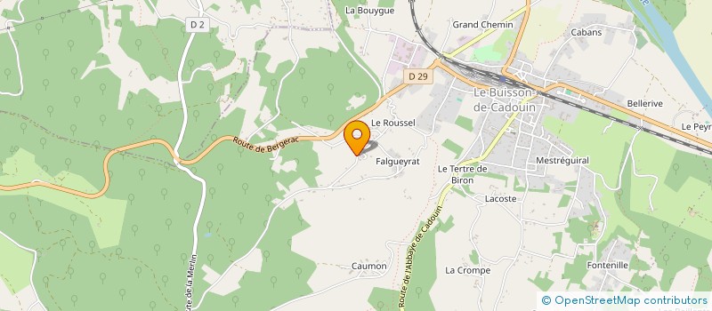 localisation de l'entreprise MADAME SUZANNE ANTONIA HERM SCHIDLOF  LE BUISSON-DE-CADOUIN