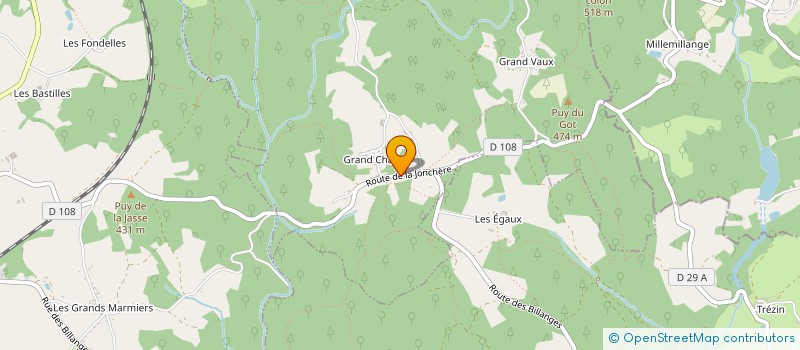 localisation de l'entreprise MADAME SUZANNE AUDEVARD à JABREILLES-LES-BORDES