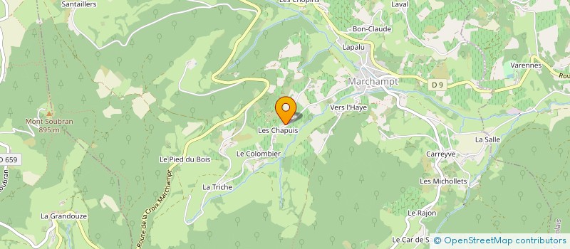 localisation de l'entreprise MADAME SUZANNE AURAY  MARCHAMPT