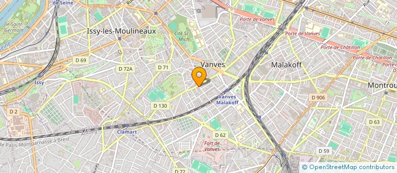 localisation de l'entreprise MADAME SUZANNE AURILLON à VANVES