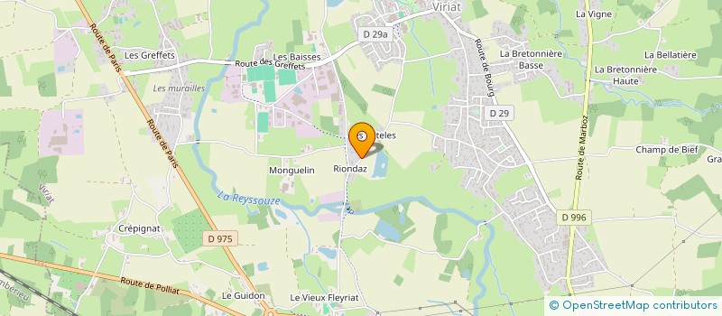 localisation de l'entreprise MADAME SUZANNE BARRAUD à VIRIAT