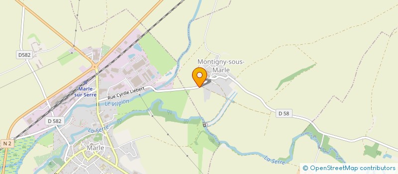 localisation de l'entreprise MADAME SUZANNE BARREAU  MONTIGNY-SOUS-MARLE