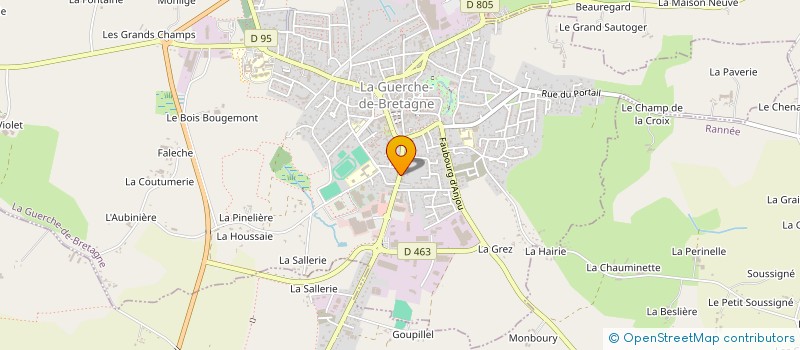 localisation de l'entreprise MADAME SUZANNE BEAUDOIN  LA GUERCHE-DE-BRETAGNE