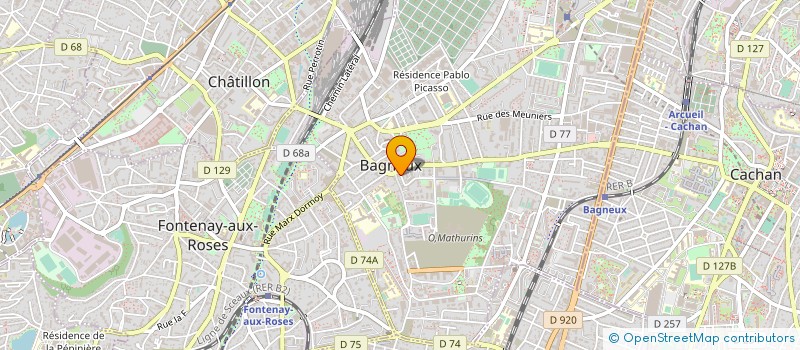 localisation de l'entreprise MADAME SUZANNE BERCHADSKY à BAGNEUX