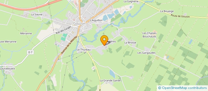 localisation de l'entreprise MADAME SUZANNE BERGERON à GOUZON