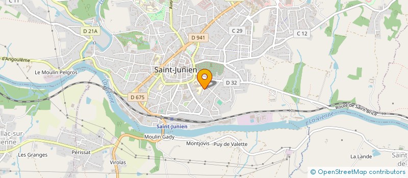localisation de l'entreprise MADAME SUZANNE BERNARD à SAINT-JUNIEN