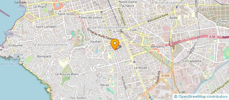localisation de l'entreprise MADAME SUZANNE BERTHON à MARSEILLE