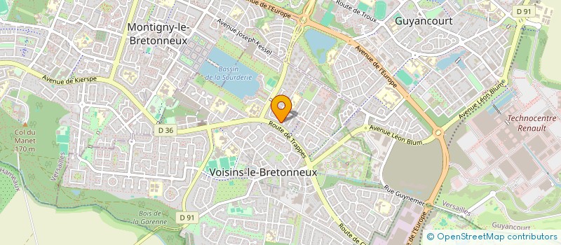 localisation de l'entreprise MADAME SUZANNE BLANC  VOISINS-LE-BRETONNEUX