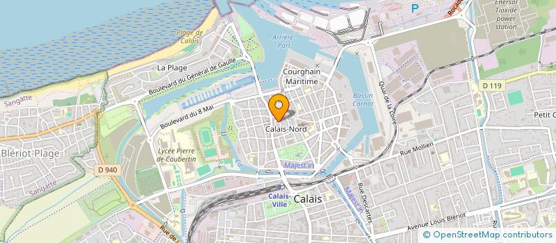 localisation de l'entreprise MADAME SUZANNE BLONDEL  CALAIS