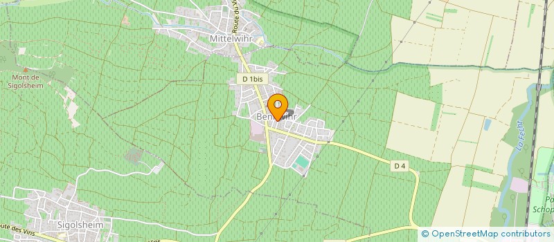 localisation de l'entreprise MADAME SUZANNE BOGEN-FEDERLEN  BENNWIHR