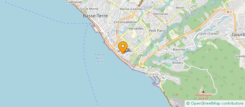 localisation de l'entreprise MADAME SUZANNE BONIN à BASSE-TERRE