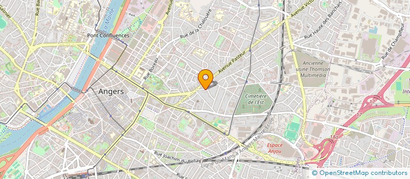 localisation de l'entreprise MADAME SUZANNE BOUILLAUD à ANGERS