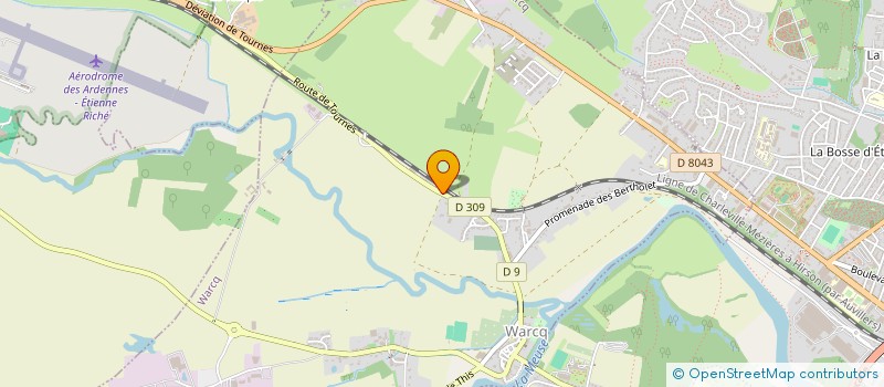 localisation de l'entreprise MADAME SUZANNE BOULANGER  WARCQ