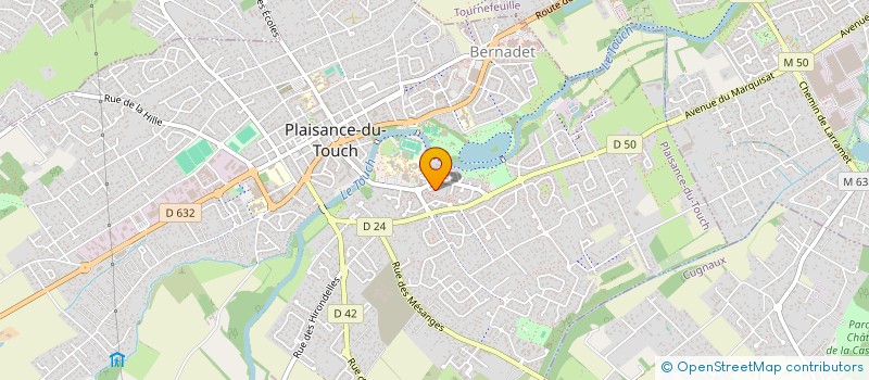 localisation de l'entreprise MADAME SUZANNE BOUZINAC  PLAISANCE DU TOUCH