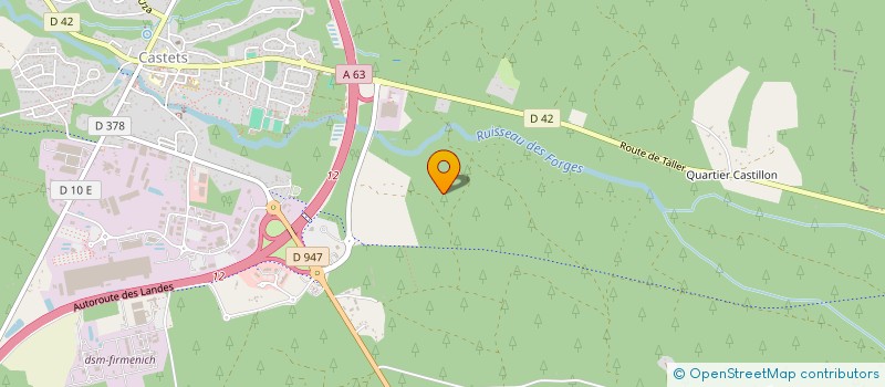 localisation de l'entreprise MADAME SUZANNE BOYER  CASTETS