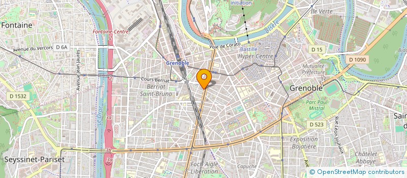 localisation de l'entreprise MADAME SUZANNE BUISSIERE  GRENOBLE