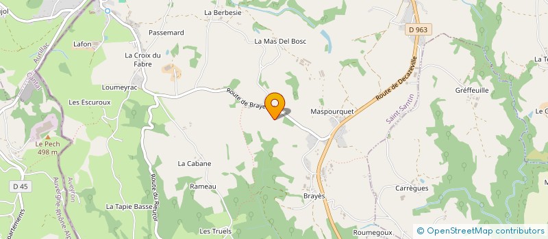 localisation de l'entreprise MADAME SUZANNE CARRIERE  SAINT-SANTIN