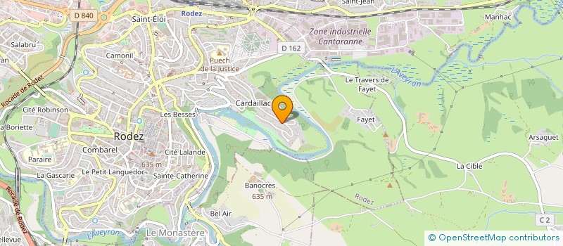 localisation de l'entreprise MADAME SUZANNE CAUSSIGNAC à RODEZ