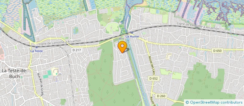 localisation de l'entreprise MADAME SUZANNE CHADERAT  LA TESTE-DE-BUCH