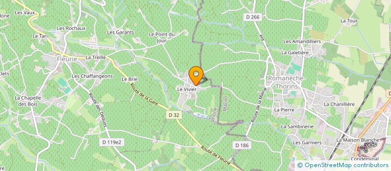 localisation de l'entreprise MADAME SUZANNE CHAMPAGNON à FLEURIE