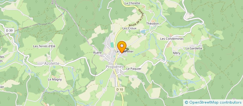 localisation de l'entreprise MADAME SUZANNE CHATELET à PROPIERES