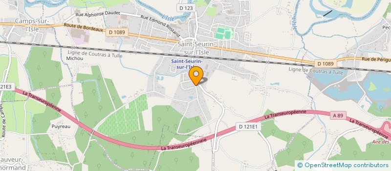 localisation de l'entreprise MADAME SUZANNE CHAUVIGNE  SAINT SEURIN SUR L'ISLE