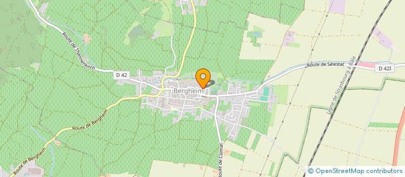 localisation de l'entreprise MADAME SUZANNE CHRIST  BERGHEIM
