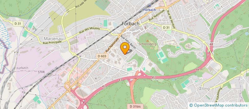 localisation de l'entreprise MADAME SUZANNE CHRIST à FORBACH
