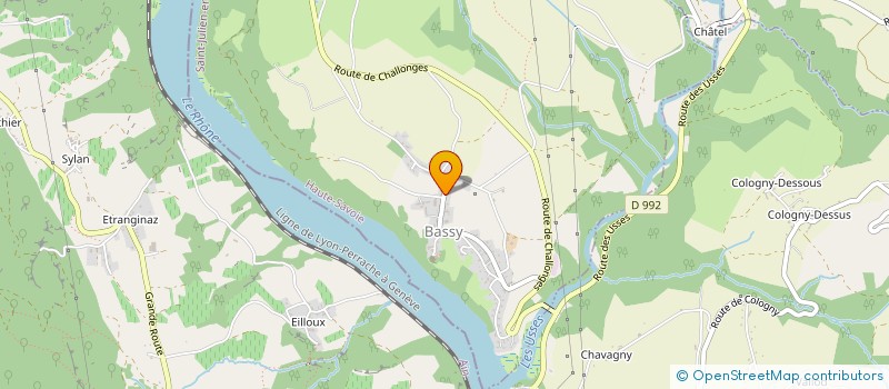 localisation de l'entreprise MADAME SUZANNE CHRISTIN  BASSY