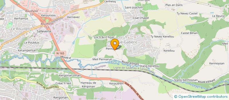 localisation de l'entreprise MADAME SUZANNE COIC  ERGUE GABERIC