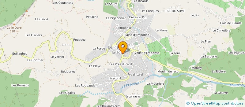 localisation de l'entreprise MADAME SUZANNE CONDROYER  LE PLAN-DE-LA-TOUR