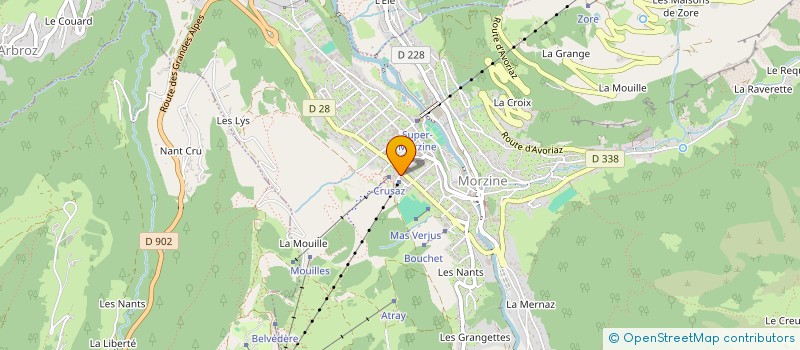 localisation de l'entreprise MADAME SUZANNE CORCORAL  MORZINE