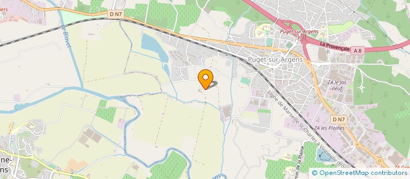 localisation de l'entreprise MADAME SUZANNE COSTAMAGNA  PUGET-SUR-ARGENS