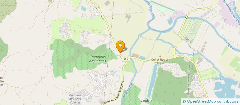 localisation de l'entreprise MADAME SUZANNE COULET à ROQUEBRUNE-SUR-ARGENS