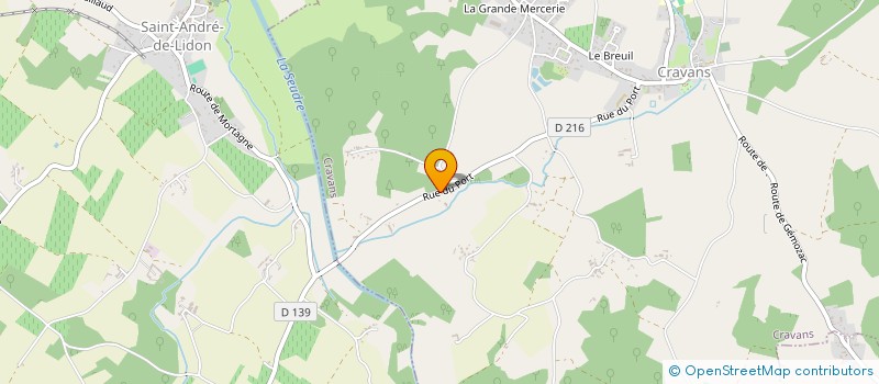 localisation de l'entreprise MADAME SUZANNE CRETIN  CRAVANS