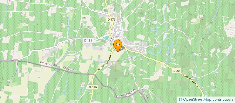 localisation de l'entreprise MADAME SUZANNE DANIEL à VISAN